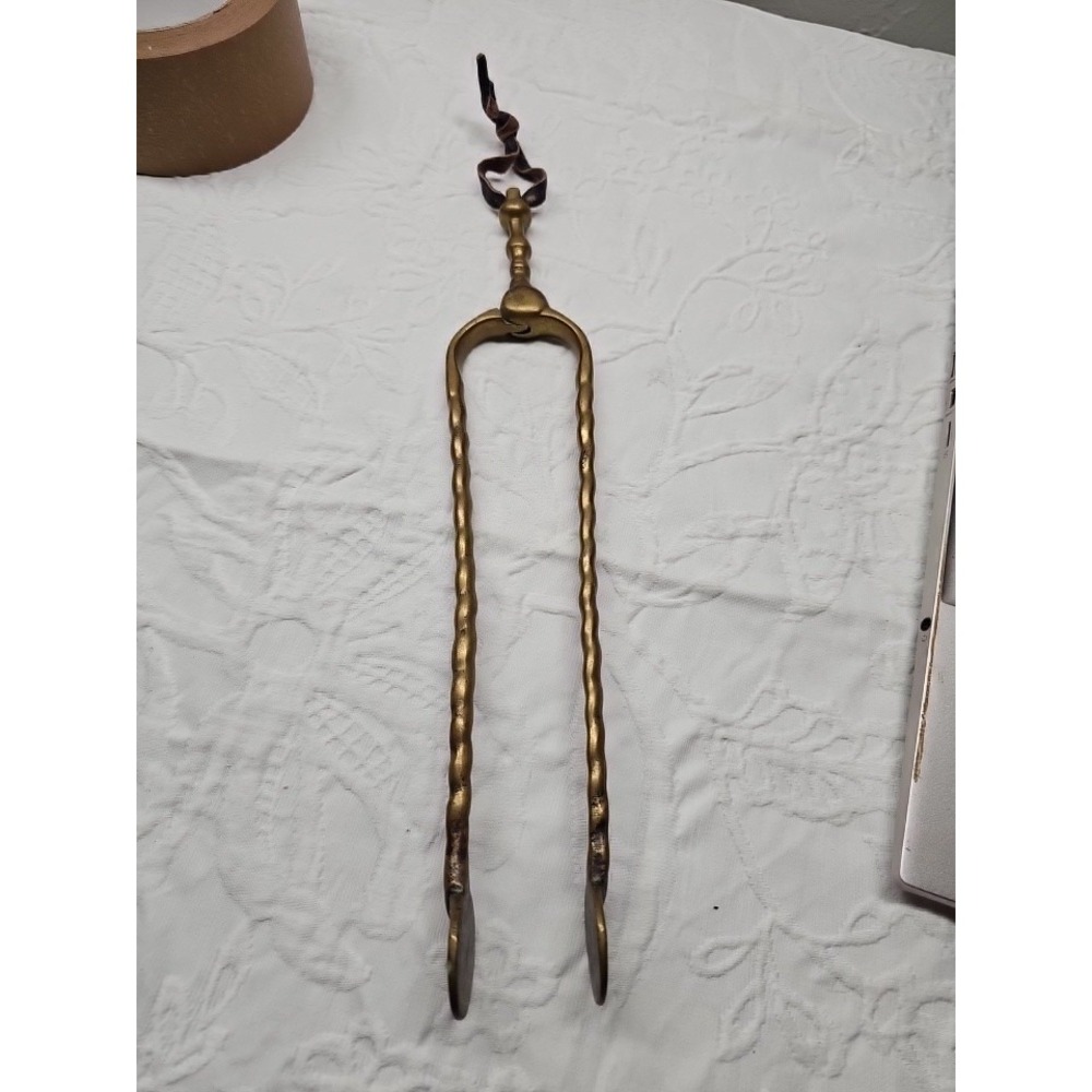 Antique 18th Century Brass English Fireplace Tool 11.5"‎